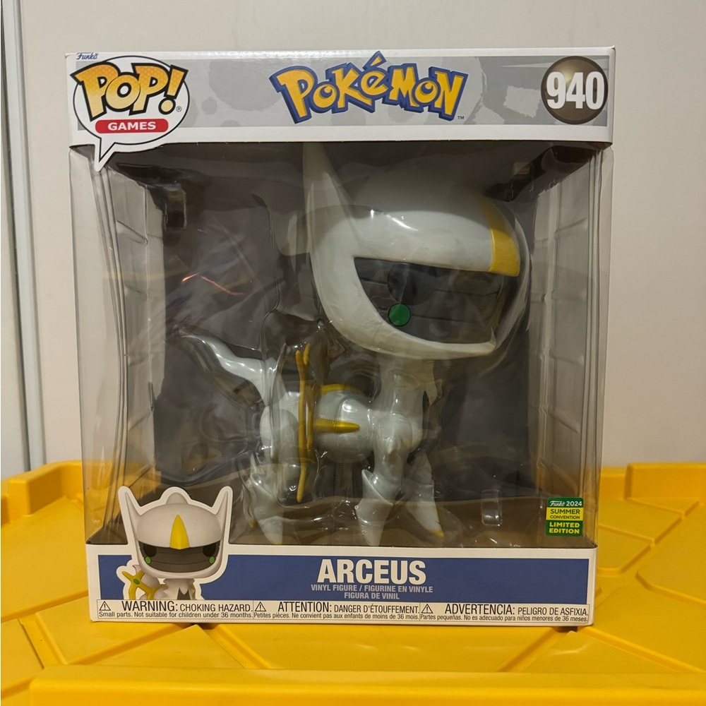 New 2024 Funko Pop Pokémon Arceus Jumbo Sized Official Sticker